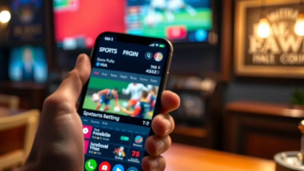 Scommessa live su un bookmaker non AAMS da smartphone durante una partita di calcio